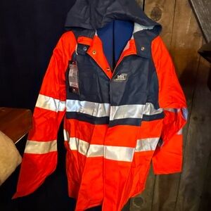 Helly Hansen Red and Navy Raincoat